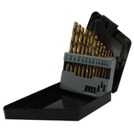 26Pcs Left Handed Drill Bit Set Extractor Drill Bits for Metal Power Tools Accessories with Titanium