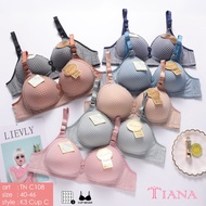TIANA C108 Bra Size 40-46 Hook 3 Cup C Wire-Free Medium Foam
