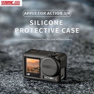 STARTRC 保護殼框架防摔保護殼矽膠套適用於 DJI OSMO Action 3,4 運動攝影機配件  sysckp STARTRC Protective Housing Frame Anti-fall Protector Shell Silicone Case Cover for DJI OSMO Action 3,4 Sport Camera Accessories gopro accessories 多功能 bike bicycle 手機支架 直播支架 gopro支架 運動相機轉接器