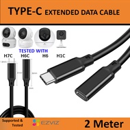 EZVIZ H7c H6C H6 H1C DC5V Female to Male Extension Type-C Power Cable 2 / 3 / 5 Meter