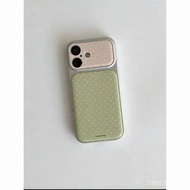 抹茶绿波点适用iPhone17Promax苹果16手机壳1514全包13女12新款26.5.1