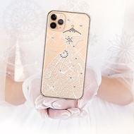 iPhone 11全系列 水晶彩鑽防震雙料手機殼-禮服(奢華版)