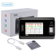 Toolkitrc M6D 500W 15A DC Dual Channel Discharger อุปกรณ์ชาร์จอัจฉริยะขนาดเล็กสำหรับ1-6S Lipo แบตเตอ