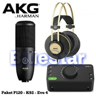 Studio Recording Package AKG P120 - K92 - Audient Evo 4 Original