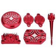 Cnc Aluminum Engine Dress Up Cover Kit Parts Suitable for Lifan 110cc 125cc ATV Red