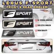 COS 1pcs F Sport Front and Rear Emblem Sticker Badge (Good Quality)