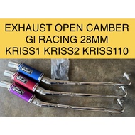 KRISS EXHAUST EKZOS RACING CAMBER OPEN 28MM GL RACING FOR KRISS KRISS1 KRISS2 KRISS110