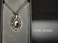 Georg Jensen 喬治傑生 1989 年度寶石項鍊 灰鐵石