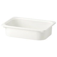 Storage box, white 42x30x10 cm