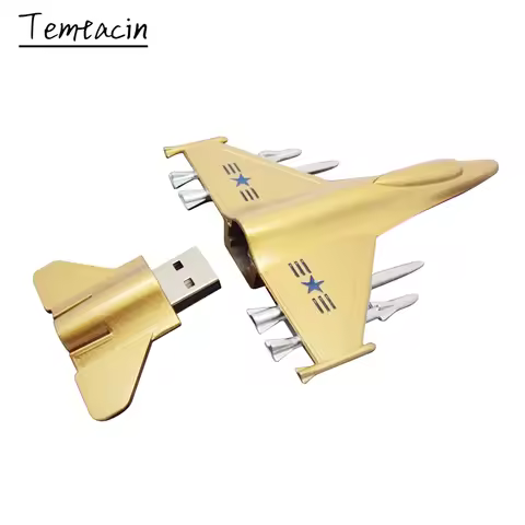 Metal USB Flash Drive Plane Airplane Pendrive 8G 16GB 32GB 64GB 128GB 256GB Handsome Fighter Pen Dri