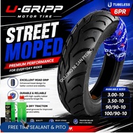 U-Gripp Tubeless Tire 3.00-10 3.50-10 90/90-10 100/90-10 110/70-12 120/70-12 130/70-12 90/90-12