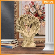 [tenlzsp9] Horses in Love Figurine, Handcrafted Decoration, Unique And Decorative Sculpture for Tabl