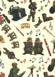 西式包裝紙-玩偶交響曲 | 歐洲 歐式 鄉村 信紙 禮物 復古 包裝