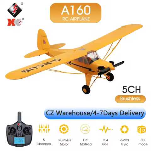 WLtoys XK A160 RC Airplane 650mm Wingspan 5 Channel Remote Control Airplane 3D/6G 1406 Brushless Mot