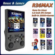 R36MAX Handheld retro game console 4.0 inch large screen game console