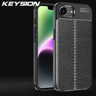 Keysion Ốp chống sốc cho iPhone 16e silicon mềm kết cấu da điện thoại phong cách công sở Ốp lưng cho