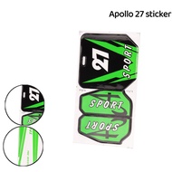 APOLLO Sticker Plastic Fairing Body Kit Paster For Apollo Orion 110CC, 125CC, 150CC. Motorcycle Stic