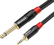 Disino 1/4 inch TS to 1/8 inch TRS Cable, 1/4" TS Mono to 1/8 inch(3.5mm) TRS Stereo Interconnect Ad
