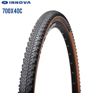 INNOVA PRO bicycle tire 700C road bike tires 700x40C 40-622 fit 29er mtb gravel bike yellow side wire bead ultralight 565g