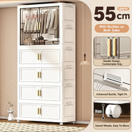 55-90cm Cabinet Organizer For Clothes Foldable Storage Cabinet Wardrobe Megabox