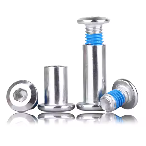 Kalosse Connecting Rod Bolt M8X85-120mm Bike Rear Shock Screws, Bicycle Lockable Bolts, Stainless St