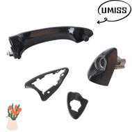 UMISTYDREAM9IQ0 Outer Door Pull, 51218257737 Black Exterior Door Handle, Easy Mount ABS Outside Hand