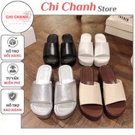 8cm wedge sandals with 8-inch bread sole, lightweight, leather-covered, fashionable, easy to wear, f