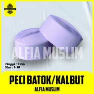 Peci Batok Tinggi 9 cm Kopyah haji Kopyah Putih Kopyah Kalbut Peci Batok Peci Haji Songkok Putih Sholat - Songkok Assagofah Putih-Peci Malaysia-Peci Murah Polos Tinggi9