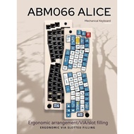 ♦Cidoo Abm066 Alice Mechanical Keyboard Usb Bluetooth Wireless 2.4g Tri-Mode Gasket Structure CHLyT