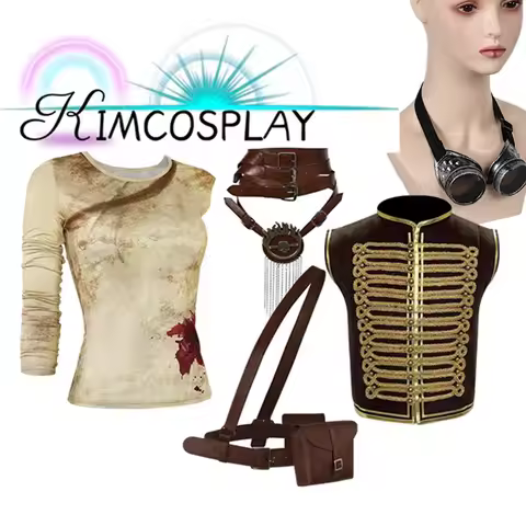 Men Dementus Vest Fantasia Furiosa Cosplay Shirt Mad Roleplay Max Costume Women Punk Goggles Belt Ha