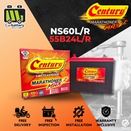Installation Provided Century Marathoner Max NS60 NS60L/R 55B24L/R Car Battery Bateri Kereta Proton 