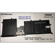 Dell Alienware Y9M6F  P87F  P41E001 P41E P87F001 08K84Y  M15 R2, M17 R2 Series Laptop Notebook Batte