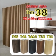 2900mm Tiang Pembahagi WPC Divider Tube Column Hollow Tube Partition Tiub Pemisah WPC