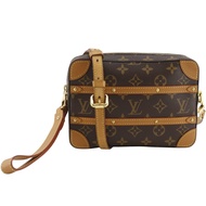 LOUIS VUITTONSoft Trunk Posh 單肩包，Monogram Legacy 系列，二手，M44779，Monogram 帆布，2019 年款，棕色，TJ2169，單肩包/手提包，