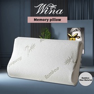 WINA Bamboo fiber memory foam pillow Health Positive Neck Support Pillow