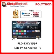 POLYTRON LED SMART DIGITAL TV 43 INCH PLD 43CV1569POLYTRON LED SMART DIGITAL TV 43 INCH PLD 43CV1569