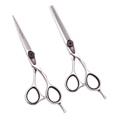 Hair Scissors Professional Purple Dragon 5.5" 6" Japan 440C Barber Hairdressing Scissors Haircut Set