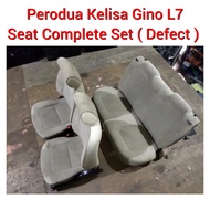 Perodua Kelisa Gino L7 Seat Complete Set ( Cream ) / Car Seat / Kusyen Kerusi Kereta