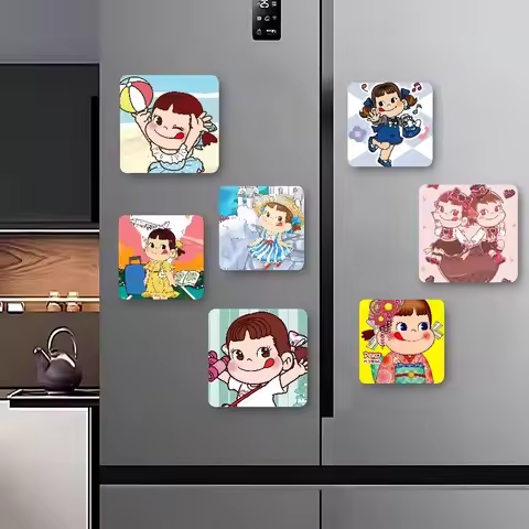F-Fujiya M-Milky Peko Chan Refrigerator Magnet Personalized Creative Magnetic Stickers With Magnets