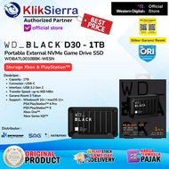 HDD WD BLACK D30 NVMe Game Drive SSD 1TB WDBATL0010BBK-WESN - Harddisk External - Portable Hardisk E