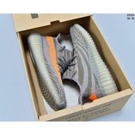 Adidas Yeezy Boost 350v2 Grey Orange Sneakers