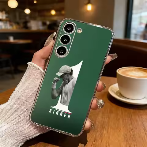Italian athletes Jannik Sinner Phone Case For Samsung S25,S24,S21,S22,S23,S30,Ultra,S20,Plus,Fe,Lite