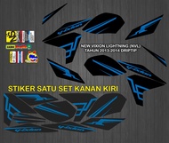 STIKER STRIPING DECAL NEW VIXION LIGHTNING (NVL) TH 2013-2014 GRAFIS DRIPTIP