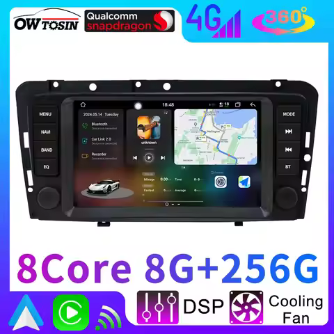 7870 12G+256G Android 13 Car GPS Navigation Radio For Volvo XC70 V70 S60 2004-2009 360°Camera Autora