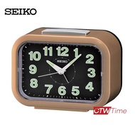 SEIKO Alarm Clock นาฬิกาปลุก รุ่น QHK026G (สีน้ำตาล)