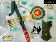 YUSUF Premium Turkish Flat Horsebow Intermediate Archery Set Adult  Dewasa Package Memanah Anak Pana