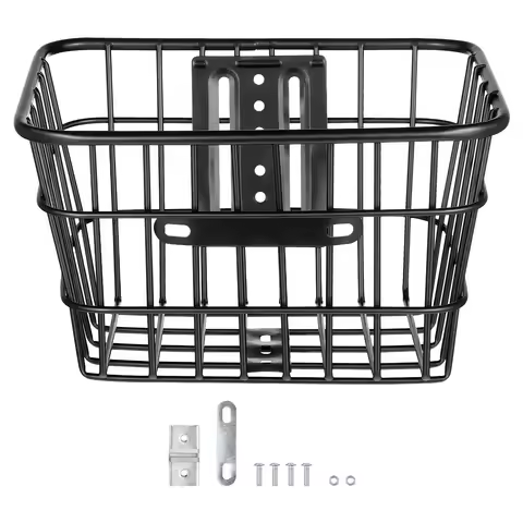 Bicycle Basket Front Handlebar Storage Basket Iron Wire Basket Bike Storage Basket Bike Metal Basket
