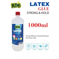 KDB LATEX WHITE GLUE 1000ml / KDB PVA WHITE GLUE 1000ml / GUM PUTIH