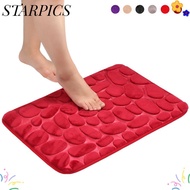 STARPICS 40*60cm Bathroom Carpet Feet Pad Pebbles Floor Bathtub Doormat