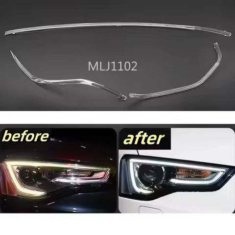 New For Audi A5 2012-2016 Car DRL Headlight Light Guide Plate Daytime Running Light Tube Bar
